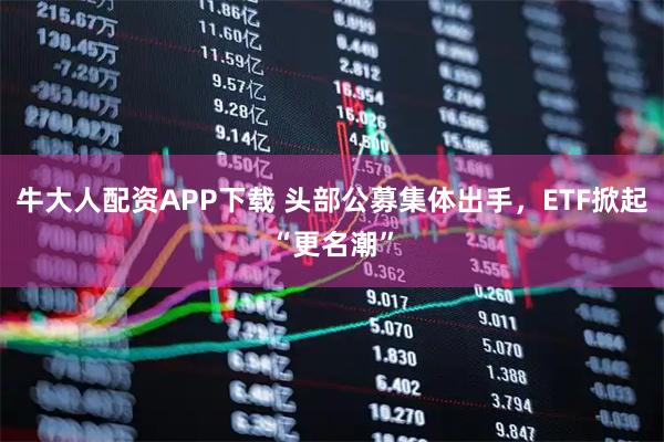 牛大人配资APP下载 头部公募集体出手，ETF掀起“更名潮”