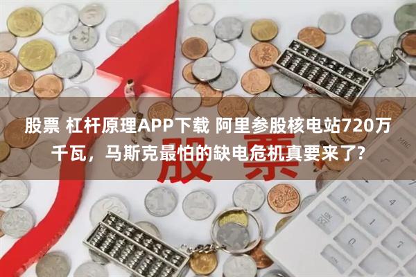 股票 杠杆原理APP下载 阿里参股核电站720万千瓦，马斯克最怕的缺电危机真要来了?